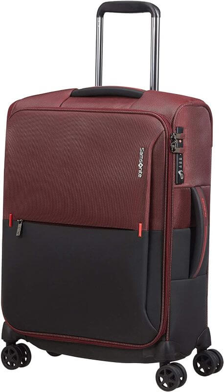 maleta-Samsonite-Rythum Maleta Samsonite mediana negra y granate