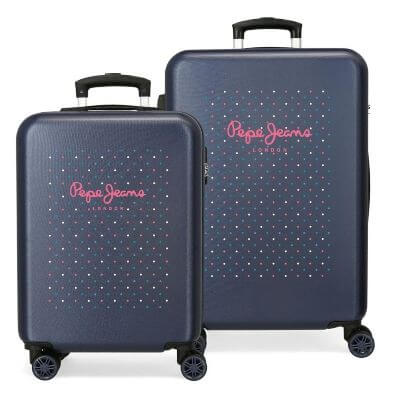 mejores-juegos-maletas-viaje-PepeJeans Juego de 2 maletas de viaje de Pepe Jeans